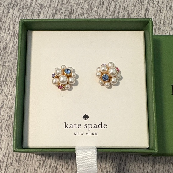kate spade Jewelry - **SOLD**NIB KATE SPADE Pearl Caviar Cream Multicolored Stud Earrings